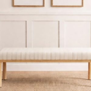 Marigold 48" Pinstripe Bench